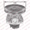 FIAT 0000007784974 Water Pump